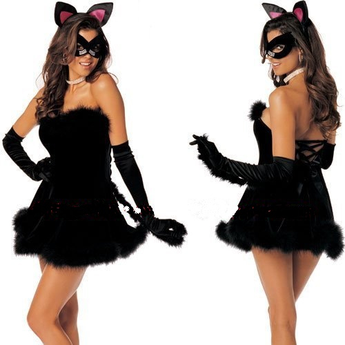 Black Kitty Pussycat - maat S/M