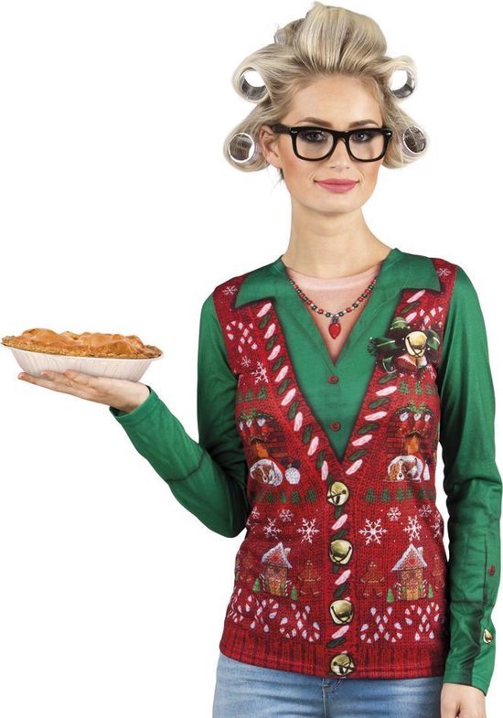 fotorealistisch Kerst Shirt Corny Christmas - maat M