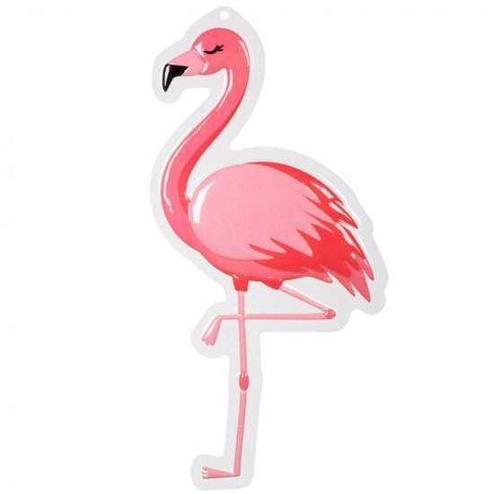 Hawaii Deurbord Flamingo 50cm