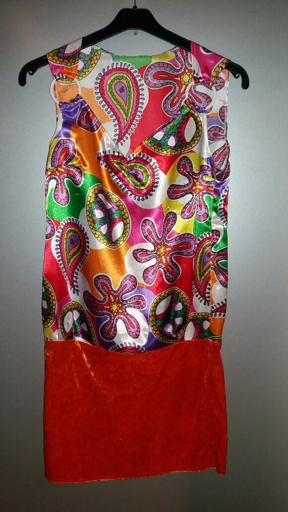 hippie jurk met ringen - maat XS