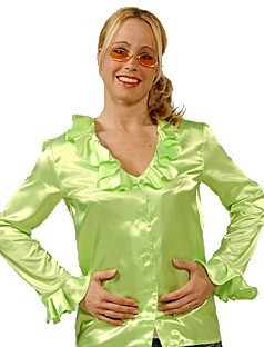 hippie blouse groen - maat S