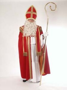 Sinterklaas kostuum rood fluweel
