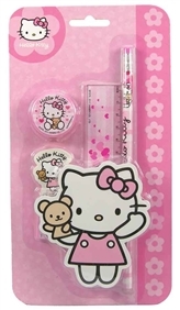 Hello Kitty schoolset 5dlg roze