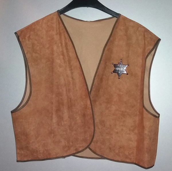 cowboy vest + sheriff ster ( H602005 ) - restant -