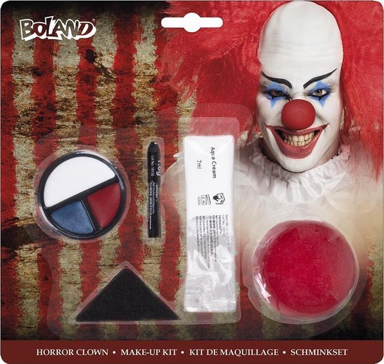 Make-up Kit Horror Clown + neus