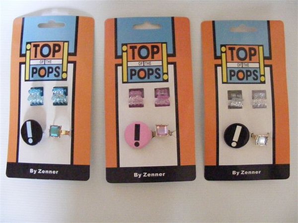 Top Of The Pops Set Haarspeld/button/ring - 6 setjes