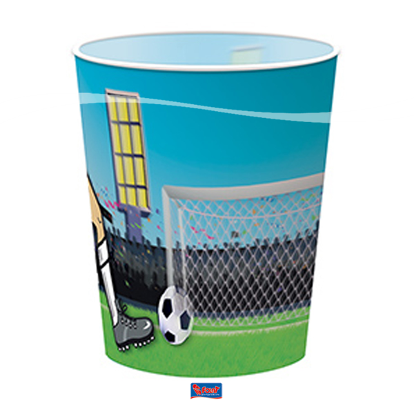 Hard plastic bekers - 3d voetbal - cartoonprint