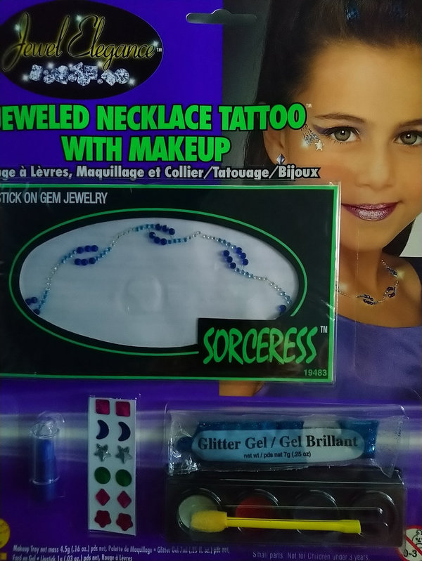 Juwelen Nek Tattoo Set Met Make Up Tovenares