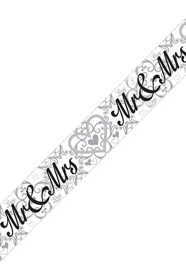 folie banner - Mr & Mrs - 270 cm