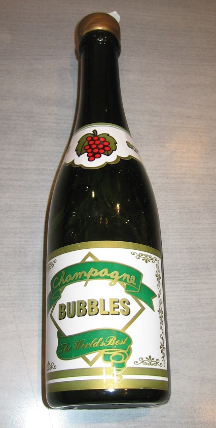 champagne bubbels bellenblaas - zeepbellen - inhoud 0,75 liter