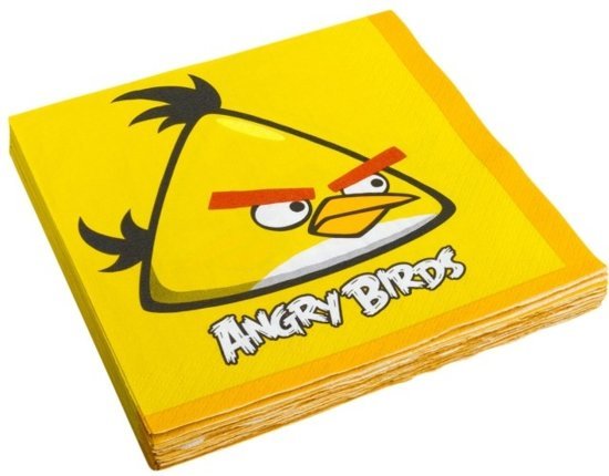 angry birds - servetten - 16 stuks - 33 x 33 cm