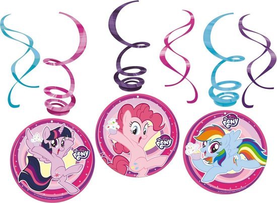 swirl decoratie - My Little Pony - set van 6