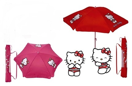 Hello Kitty - Strand Parasol - diameter 140 cm - roze