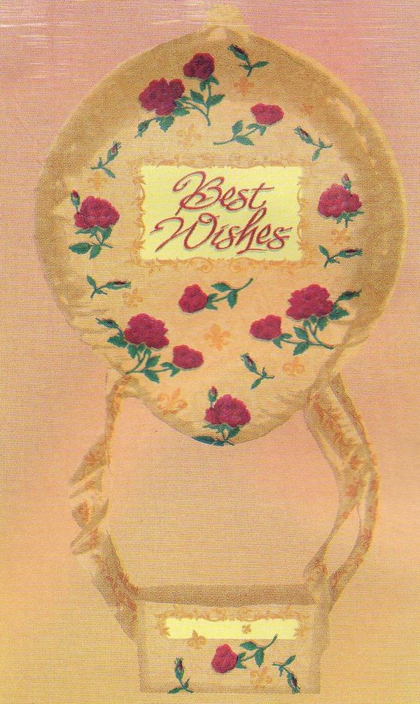 folieballon basket Best Wishes - 63 cm - leeg