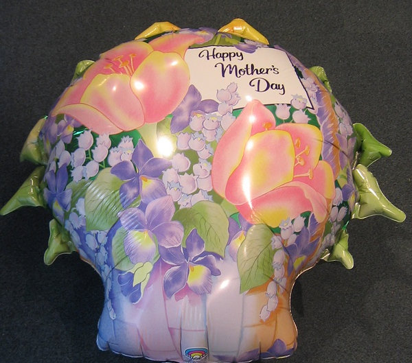 folieballon - Happy Mother`s Day - 45 cm - leeg