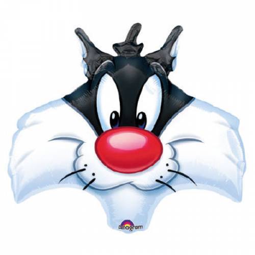 folieballon - Sylvester - ca 60 cm - leeg
