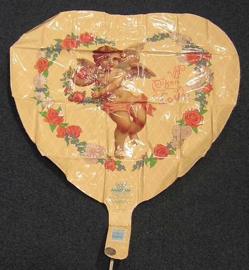 folieballon - hartvorm - Token of love - 45 cm - leeg