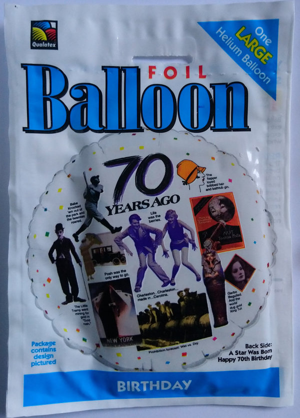 folie ballon - 70 jaar